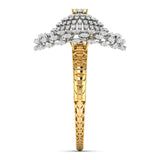 Ivana Jewels Bracelets Gold Bangle with Diamonds