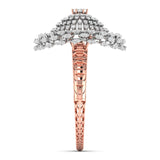 Ivana Jewels Bracelets Gold Bangle with Diamonds