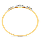 Ivana Jewels Bracelets Heart & Flower Diamond Bangle