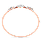 Ivana Jewels Bracelets Heart & Flower Diamond Bangle