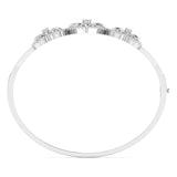 Ivana Jewels Bracelets Heart & Flower Diamond Bangle