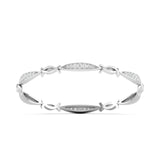 Ivana Jewels Bracelets Interwoven Diamond Bangle