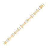 Ivana Jewels Bracelets Linear Diamond Link Bracelet