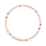 Ivana Jewels Bracelets Pave Gold Diamond Bangle