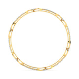 Ivana Jewels Bracelets Pave Gold Diamond Bangle