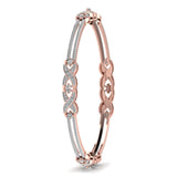 Ivana Jewels Bracelets Pear Shape & Round Cut Diamonds Bangle