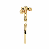 Ivana Jewels Bracelets Pear-Shaped Diamond Gold Bangle