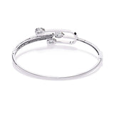 Ivana Jewels Bracelets Pear-Shaped Diamond Gold Bangle