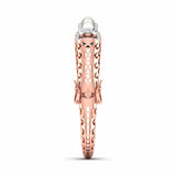 Ivana Jewels Bracelets Pearl Halo Diamond Bangle