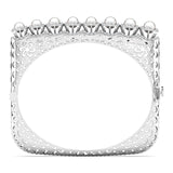 Ivana Jewels Bracelets Pearl Halo Diamond Bangle