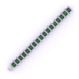 Ivana Jewels Bracelets Radiant Cut Green EMERALD Fancy Bracelet