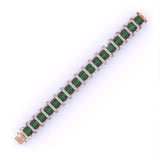 Ivana Jewels Bracelets Radiant Cut Green EMERALD Fancy Bracelet