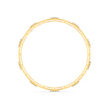 Ivana Jewels Bracelets Sculpted Gold Diamond Bangle