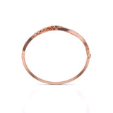 Ivana Jewels Bracelets Sterling Leaf Design Twist Bangle