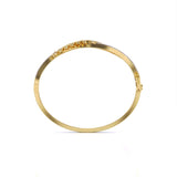 Ivana Jewels Bracelets Sterling Leaf Design Twist Bangle