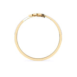 Ivana Jewels Bracelets Twin Twist Leaf Style Women Bangle