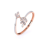 Ivana Jewels Bracelets Twin Twist Leaf Style Women Bangle