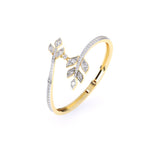 Ivana Jewels Bracelets Twin Twist Leaf Style Women Bangle