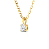 Ivana Jewels Charms & Pendant 0.5 Ct Round Cut Solitaire Diamond Pendant
