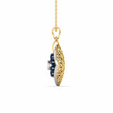 Ivana Jewels Charms & Pendant 0.95 Carat Diamond & Nilaam Gold Locket