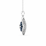 Ivana Jewels Charms & Pendant 0.95 Carat Diamond & Nilaam Gold Locket