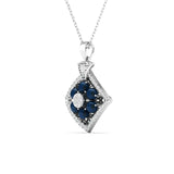 Ivana Jewels Charms & Pendant 0.95 Carat Diamond & Nilaam Gold Locket