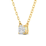 Ivana Jewels Charms & Pendant 1 Carat Cushion Diamond Gold Pendant
