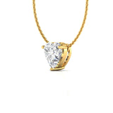 Ivana Jewels Charms & Pendant 2.02 Carat Solitaire Heart Shape Diamond Pendant
