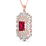 Ivana Jewels Charms & Pendant Large Ruby Cocktail Pendant