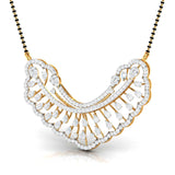 Ivana Jewels Charms & Pendant Pear & Round Diamond Sunburst Mangalsutra