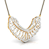 Ivana Jewels Charms & Pendant Pear & Round Diamond Sunburst Mangalsutra