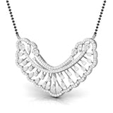 Ivana Jewels Charms & Pendant Pear & Round Diamond Sunburst Mangalsutra