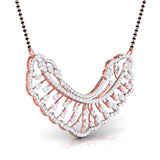 Ivana Jewels Charms & Pendant Pear & Round Diamond Sunburst Mangalsutra