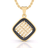 Ivana Jewels Charms & Pendant Rectangle Diamond Pendant