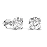 Ivana Jewels Earrings 1.5 Carats Each Round Diamond Four Prong Basket Setting Studs Earring