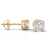 Ivana Jewels Earrings 1 Carat Each Solitaire Diamond Earrings