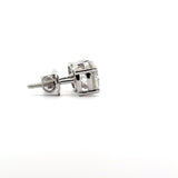 Ivana Jewels Earrings 2.03 Carat Each Round Diamond Solitaire 4 Prong Setting Studs Earring