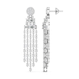 Ivana Jewels Earrings 5 Carat Diamond Gold Dangler Earrings