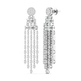 Ivana Jewels Earrings 5 Carat Diamond Gold Dangler Earrings