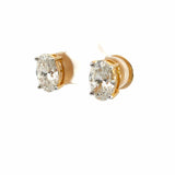 Ivana Jewels Earrings 6ct Oval Diamond Stud Earrings
