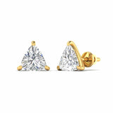 Ivana Jewels Earrings 80 Pointers Each Trillion Cut Diamonds Studs Earrings