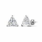 Ivana Jewels Earrings 80 Pointers Each Trillion Cut Diamonds Studs Earrings