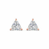 Ivana Jewels Earrings 80 Pointers Each Trillion Cut Diamonds Studs Earrings