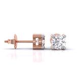 Ivana Jewels Earrings 80 Pointers Round Cut Diamonds Statement Studs