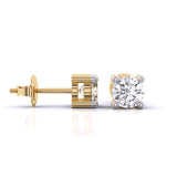 Ivana Jewels Earrings 80 Pointers Round Cut Diamonds Statement Studs