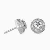 Ivana Jewels Earrings 80 Pointers Round Diamond Centre Solitaire Halo Studs Earring