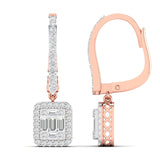 Ivana Jewels Earrings Baguette and Round Diamond Earrings