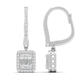 Ivana Jewels Earrings Baguette and Round Diamond Earrings