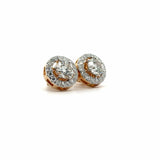 Ivana Jewels Earrings Centre Round Diamond Halo Earring
