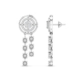 Ivana Jewels Earrings Circle Diamond Drop Earrings
